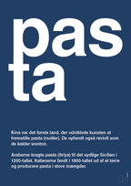 plakat: pasta - lapis blue-Retro-A1two3