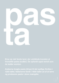 plakat: pasta - light drizzle-Retro-A1two3