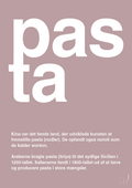 plakat: pasta - light rose-Retro-A1two3