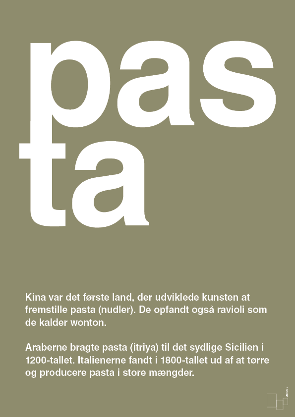 plakat: pasta - misty forrest-Retro-A1two3