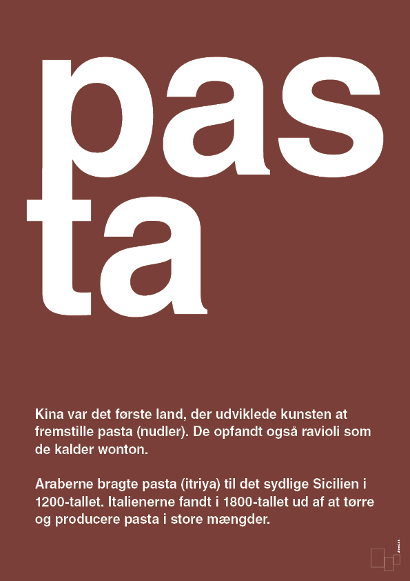 plakat: pasta - red pepper-Retro-A1two3