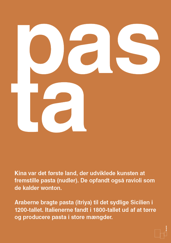plakat: pasta - rumba orange-Retro-A1two3