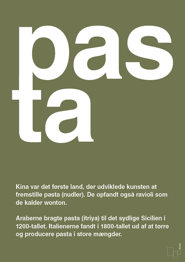 plakat: pasta - secret meadow-Retro-A1two3