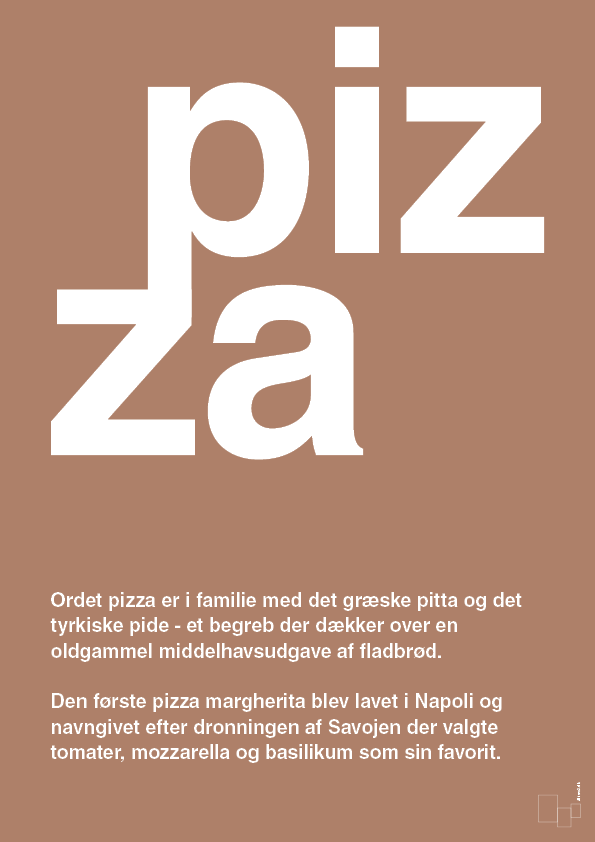plakat: pizza - cider spice-Retro-A1two3
