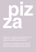plakat: pizza - dusty lilac-Retro-A1two3
