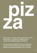 plakat: pizza - misty forrest-Retro-A1two3