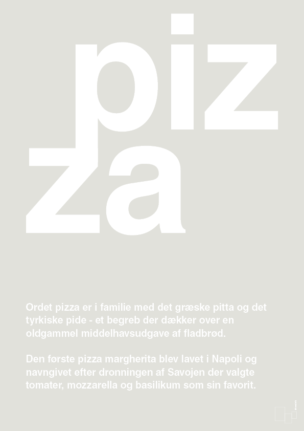 plakat: pizza - painters white-Retro-A1two3