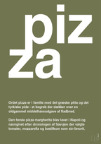 plakat: pizza - secret meadow-Retro-A1two3
