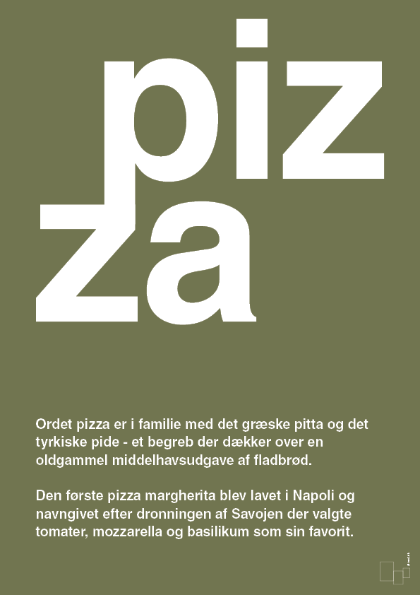 plakat: pizza - secret meadow-Retro-A1two3