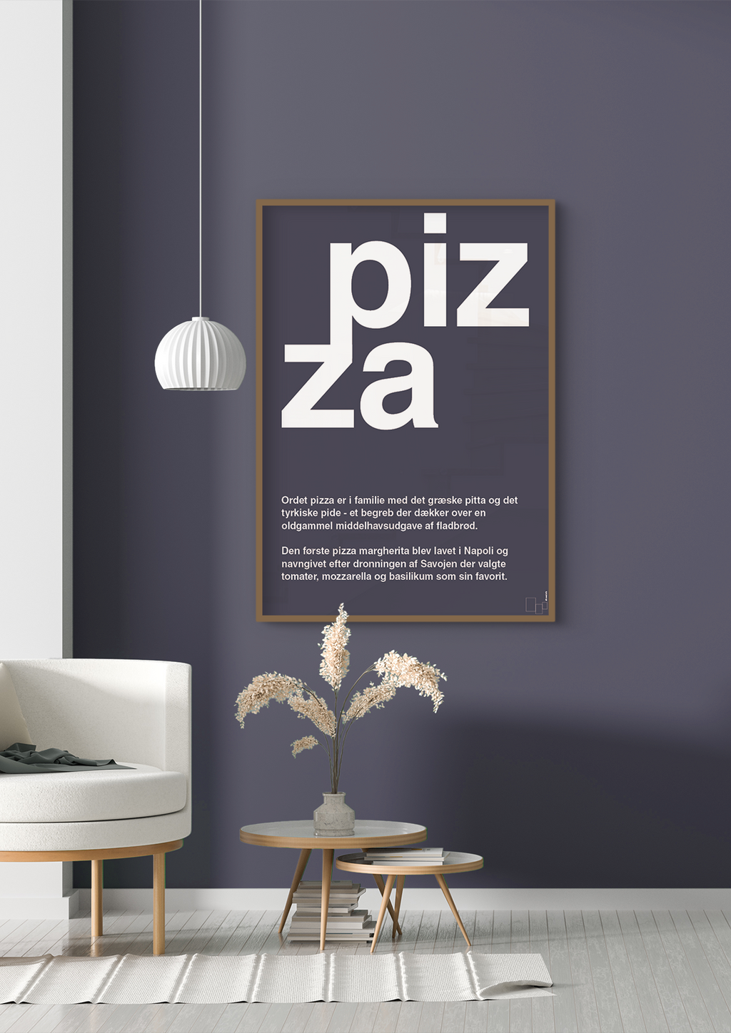 plakat: pizza - creamy mushroom-Retro-A1two3