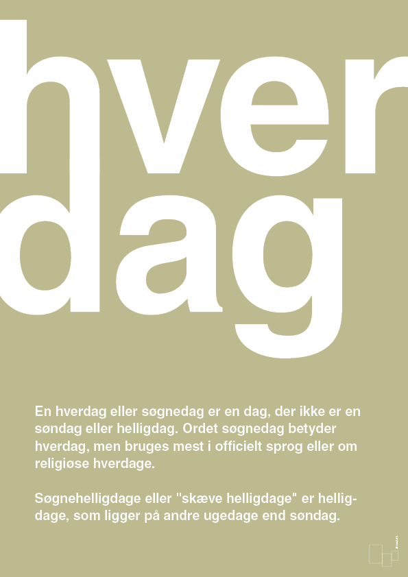 plakat: hverdag - back to nature-Retro-A1two3