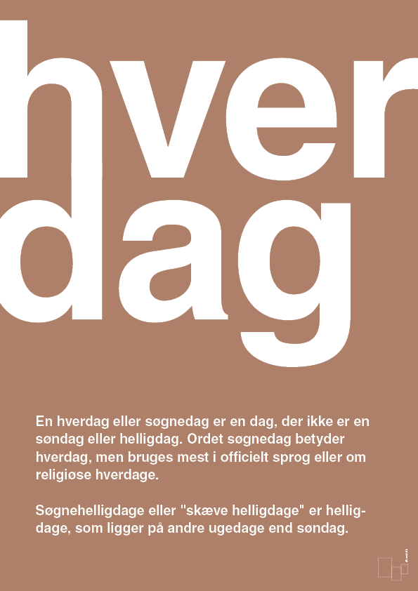 plakat: hverdag - cider spice-Retro-A1two3