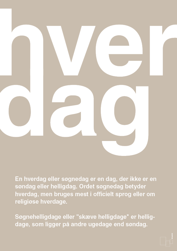 plakat: hverdag - creamy mushroom-Retro-A1two3