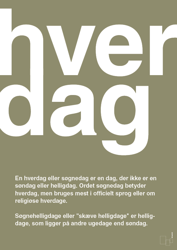 plakat: hverdag - misty forrest-Retro-A1two3