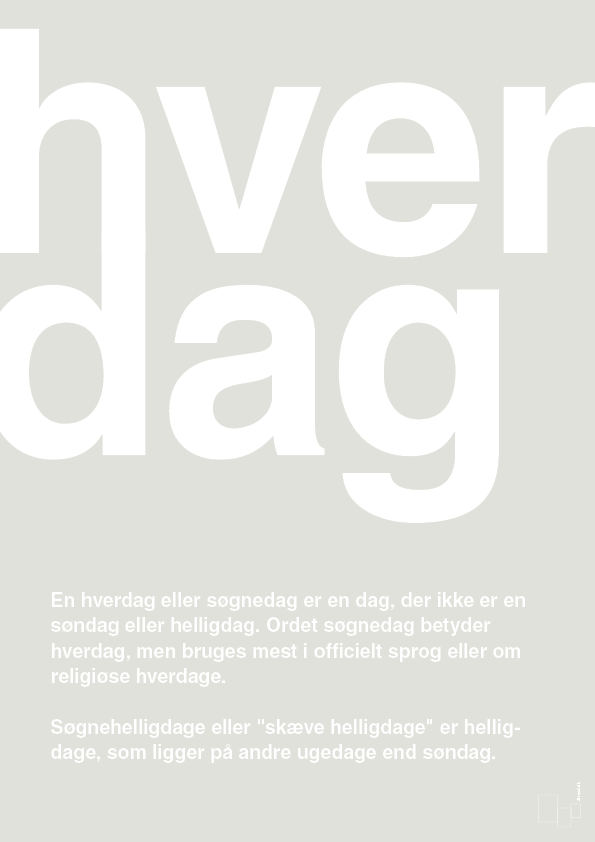 plakat: hverdag - painters white-Retro-A1two3