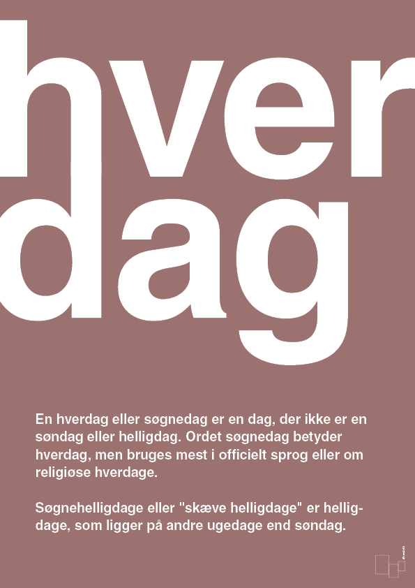 plakat: hverdag - plum-Retro-A1two3