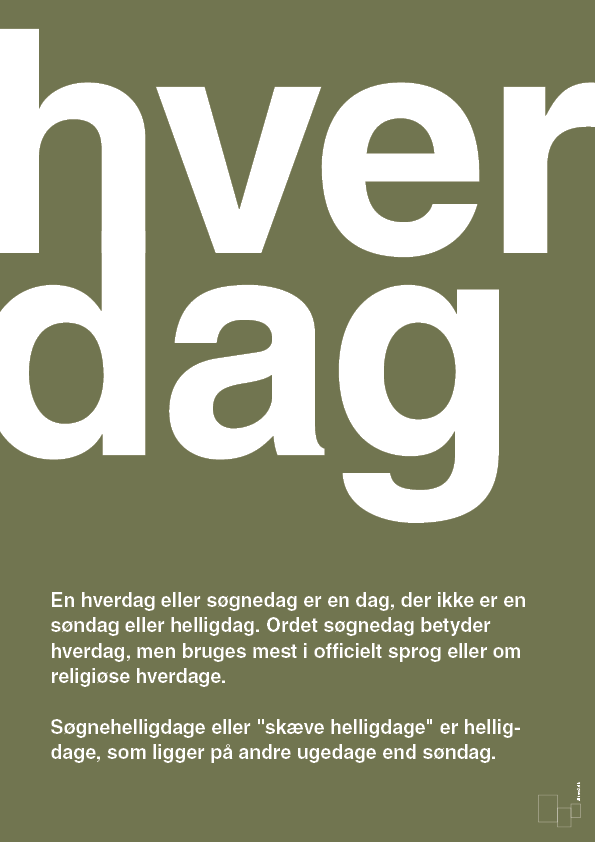 plakat: hverdag - secret meadow-Retro-A1two3