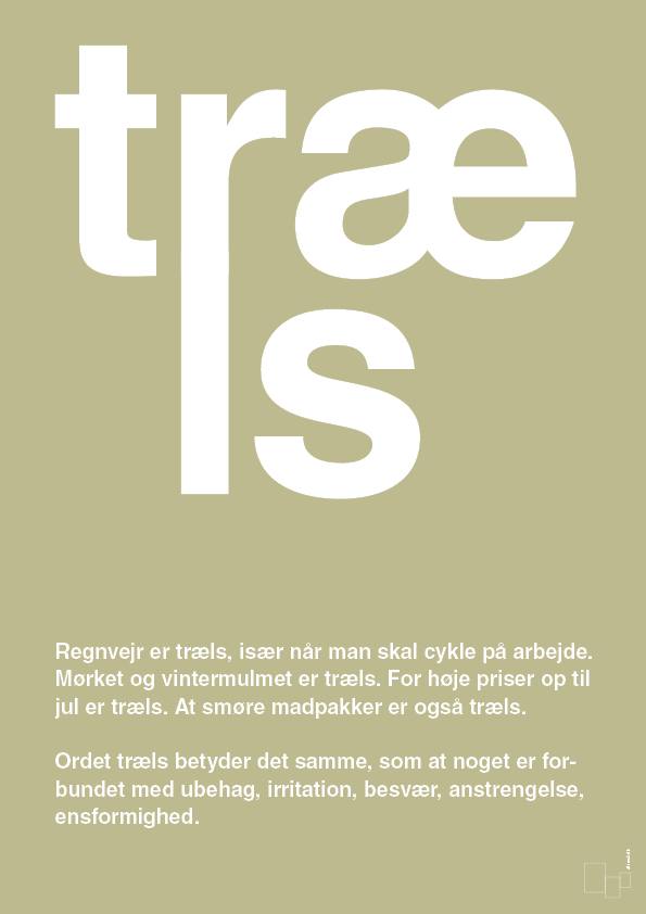 plakat: træls - back to nature-Retro-A1two3