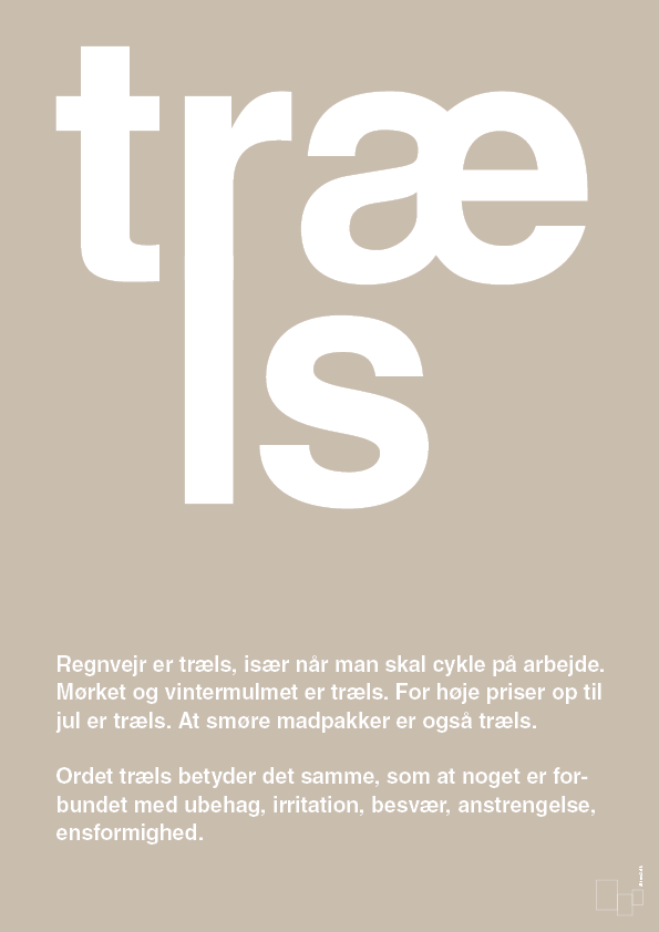 plakat: træls - creamy mushroom-Retro-A1two3