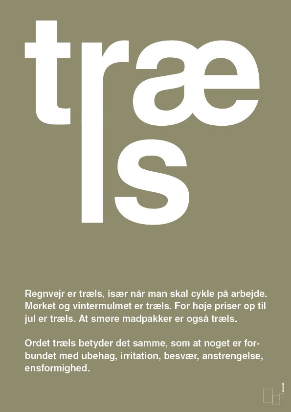 plakat: træls - misty forrest-Retro-A1two3