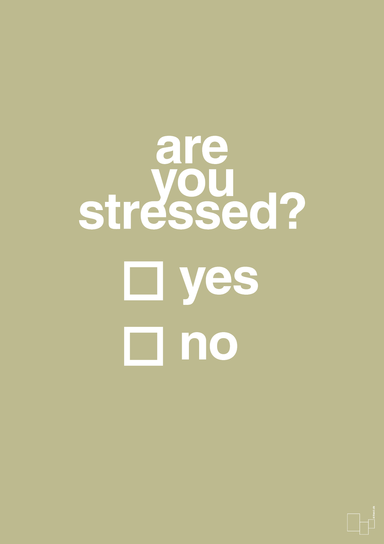 plakat: are you stressed - back to nature-Stress-A1two3