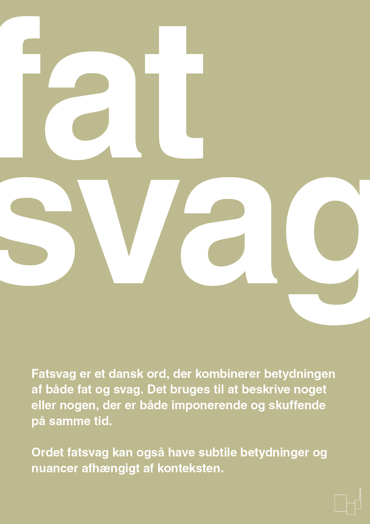 plakat: fatsvag - back to nature-Retro-A1two3