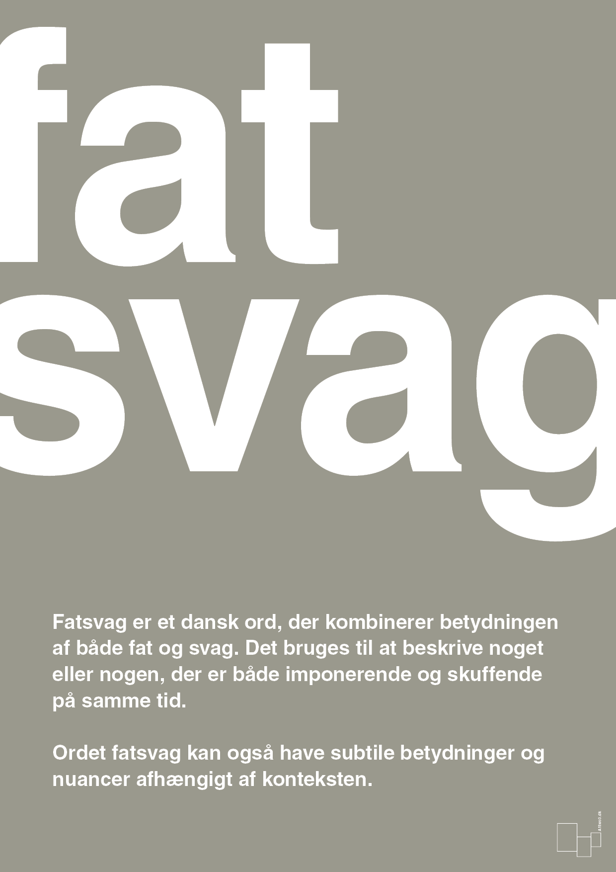 plakat: fatsvag - battleship gray-Retro-A1two3