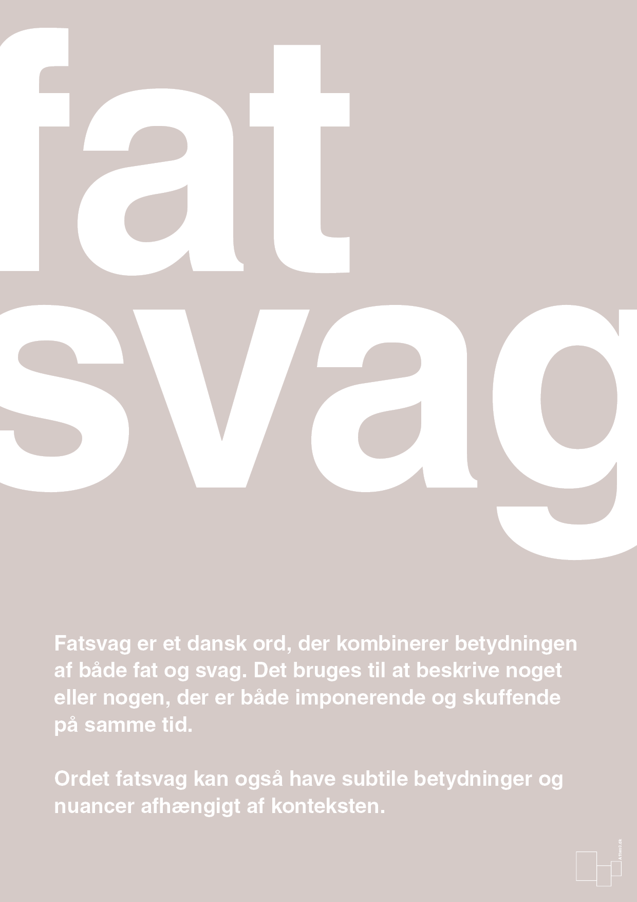 plakat: fatsvag - broken beige-Retro-A1two3