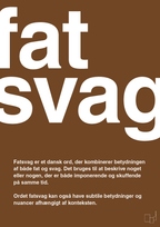 plakat: fatsvag - dark brown-Retro-A1two3