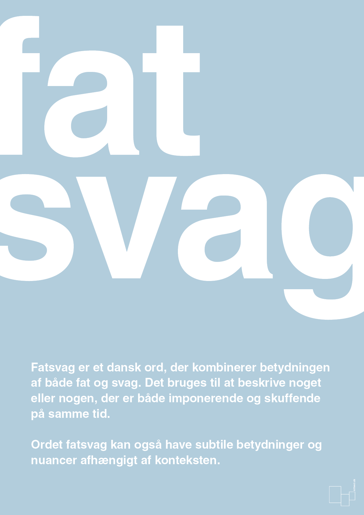 plakat: fatsvag - heavenly blue-Retro-A1two3