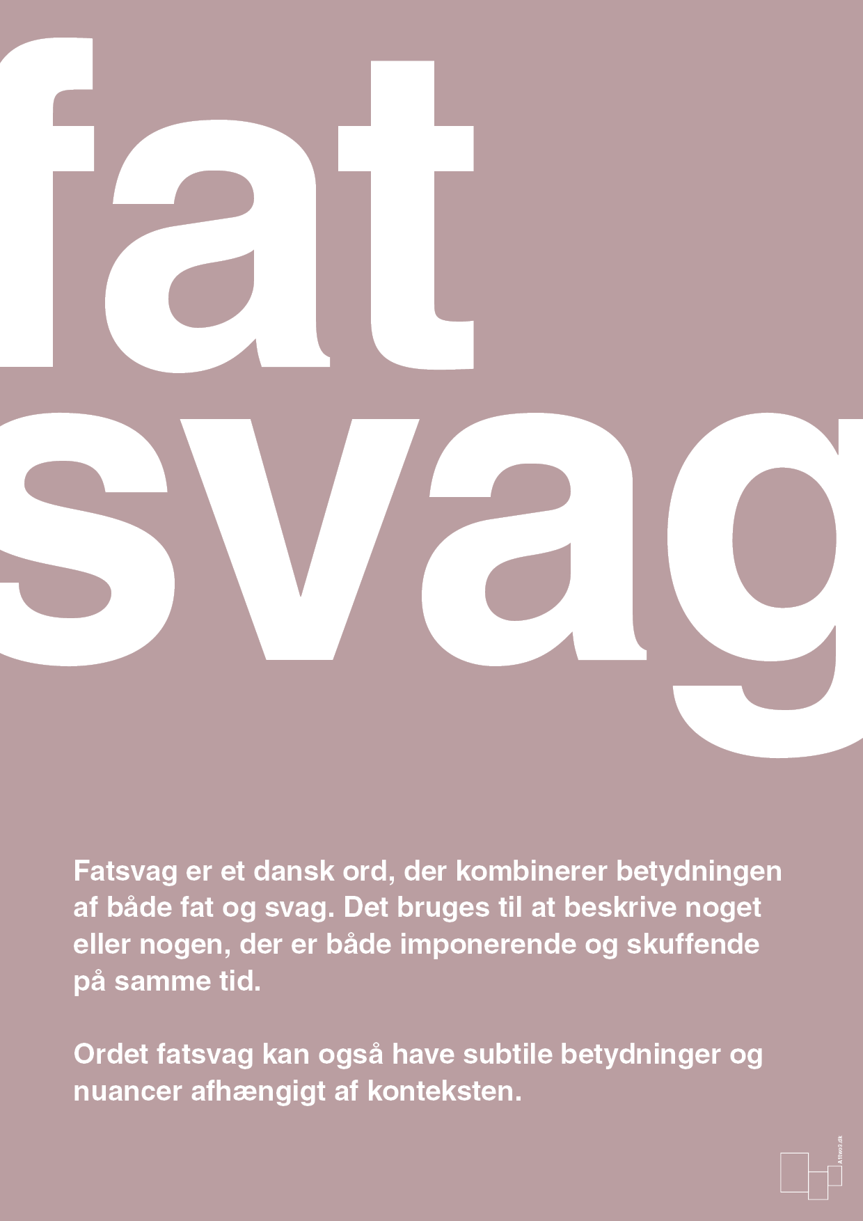 plakat: fatsvag - light rose-Retro-A1two3