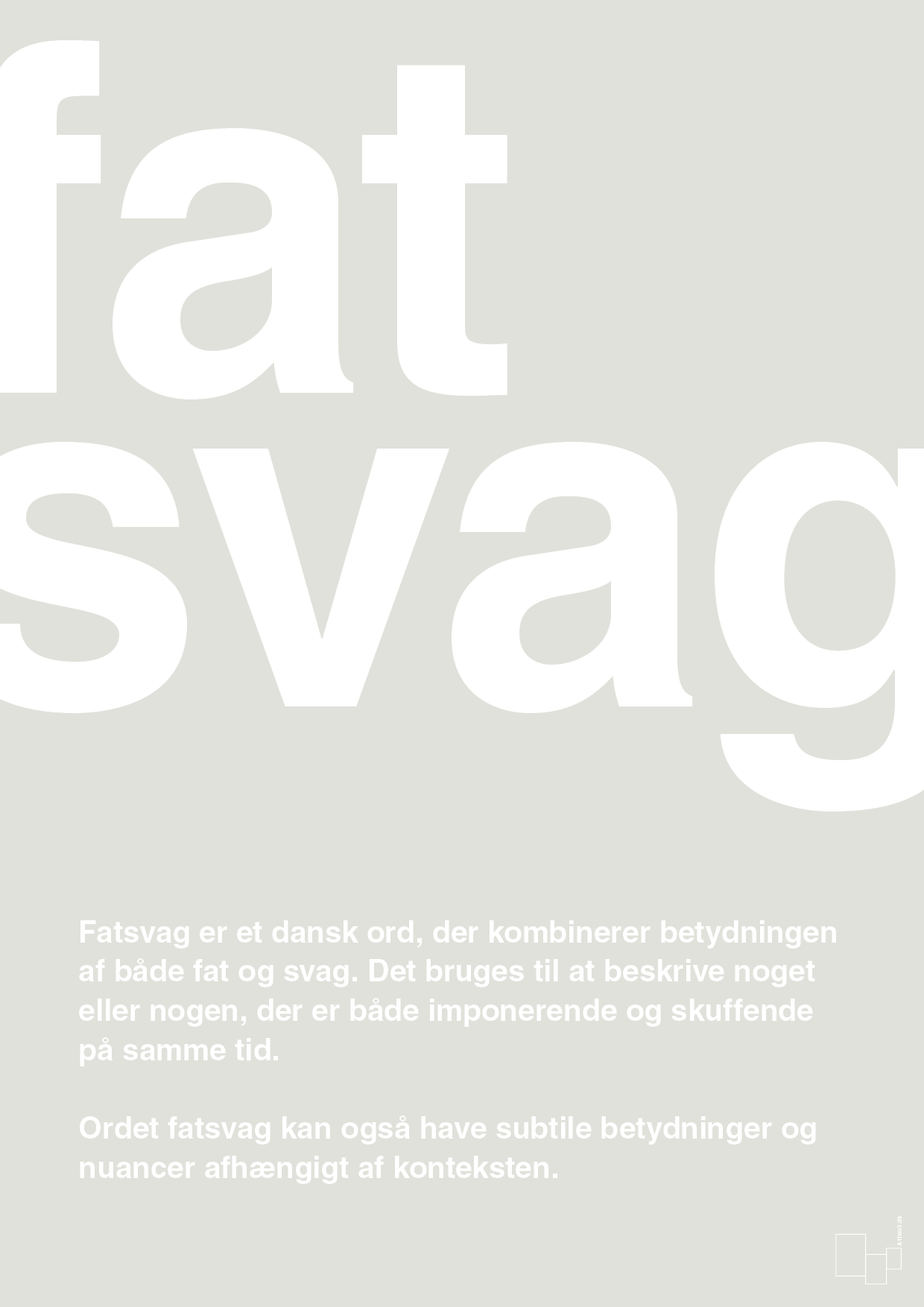 plakat: fatsvag - painters white-Retro-A1two3