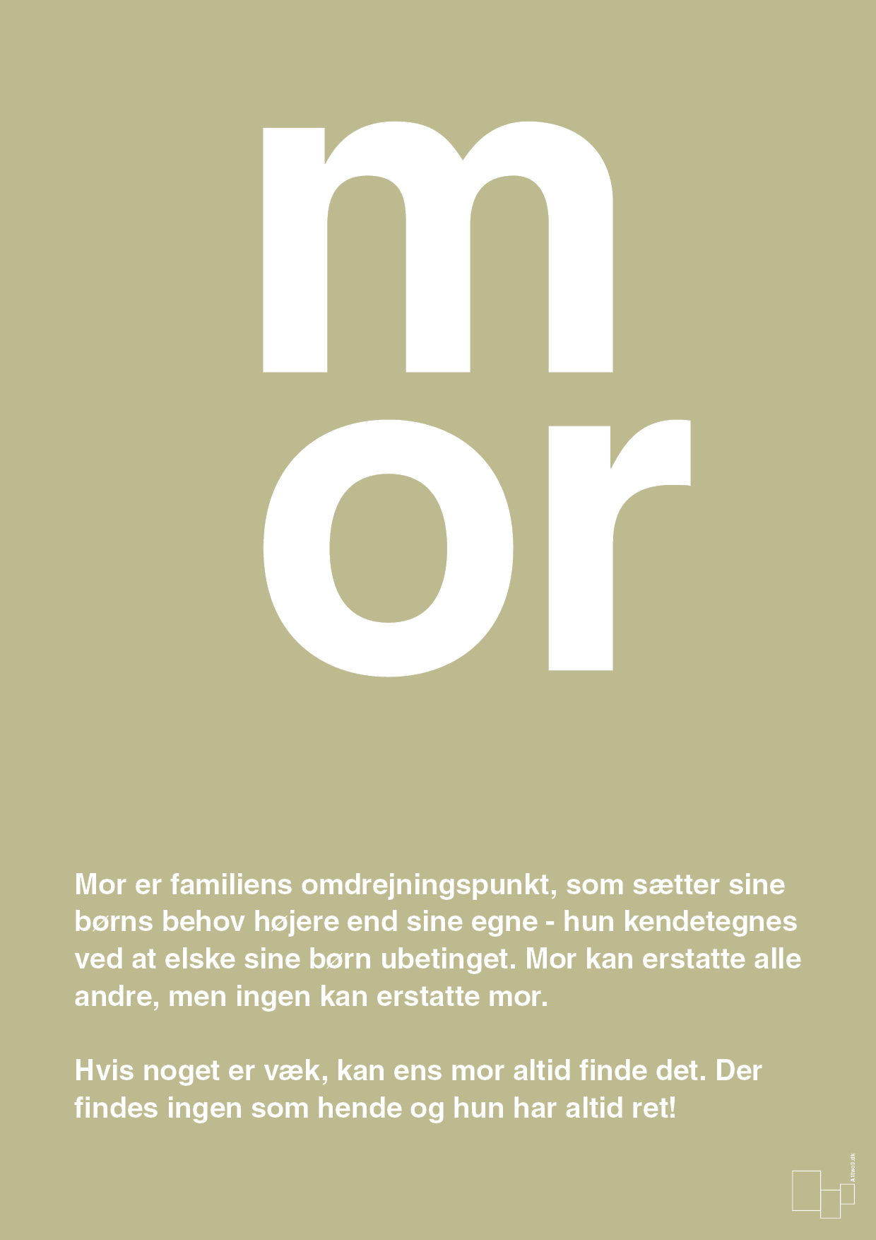 plakat: mor - back to nature-Familie-A1two3