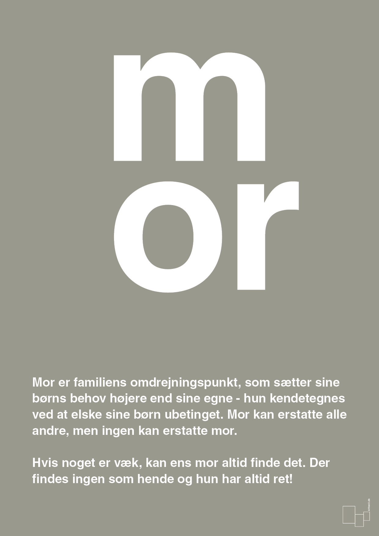 plakat: mor - battleship gray-Familie-A1two3