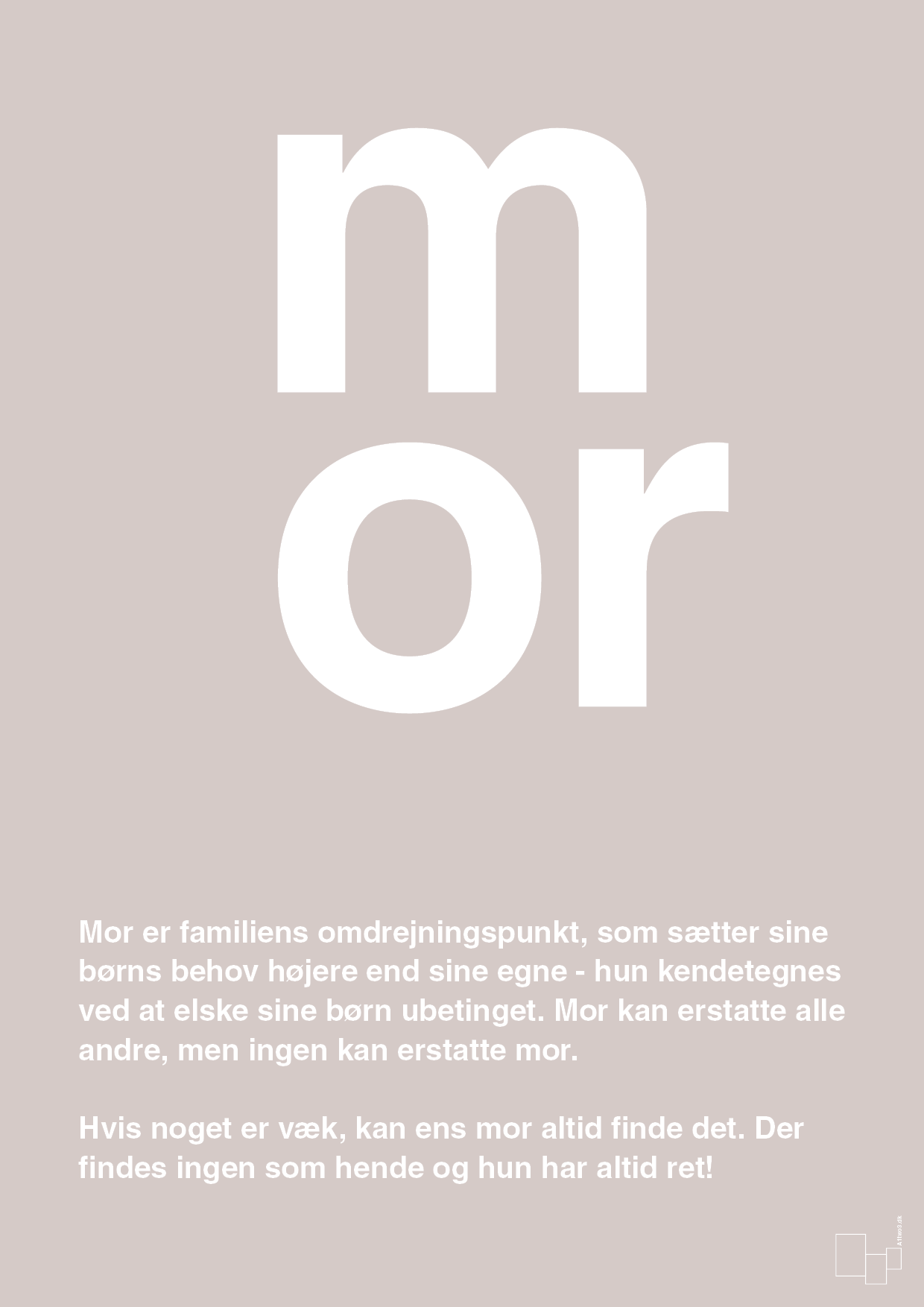 plakat: mor - broken beige-Familie-A1two3