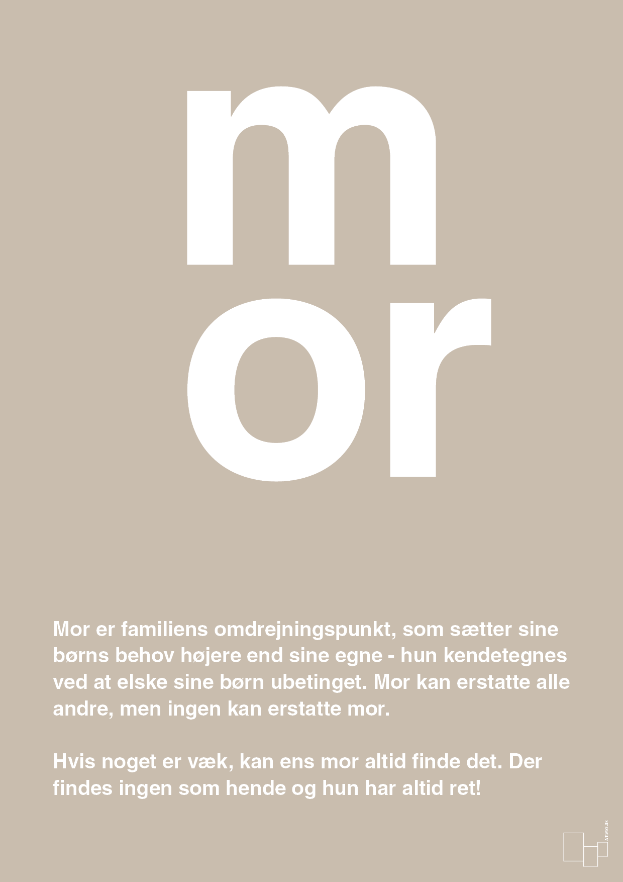 plakat: mor - creamy mushroom-Familie-A1two3