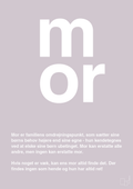 plakat: mor - dusty lilac-Familie-A1two3