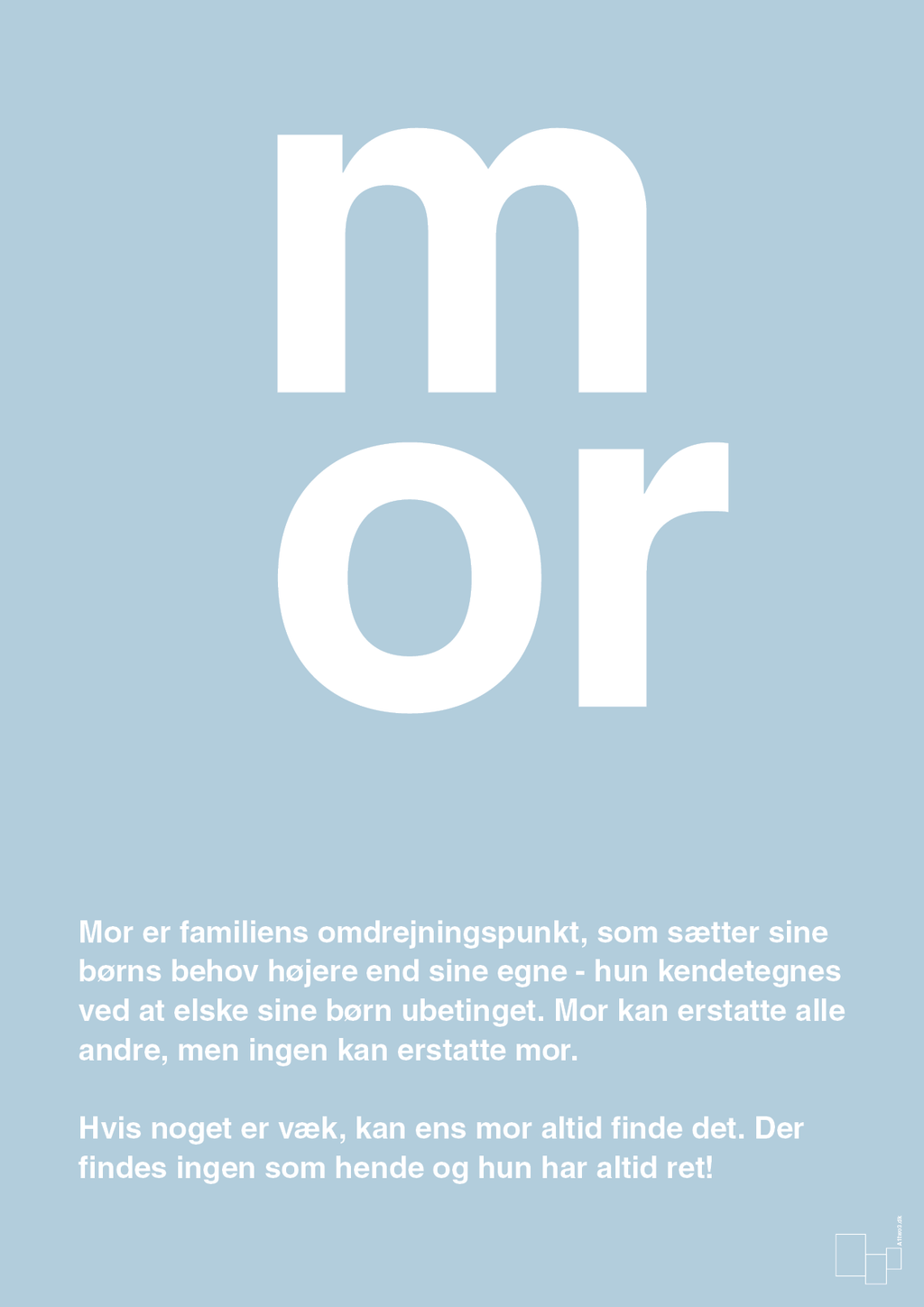 plakat: mor - heavenly blue-Familie-A1two3