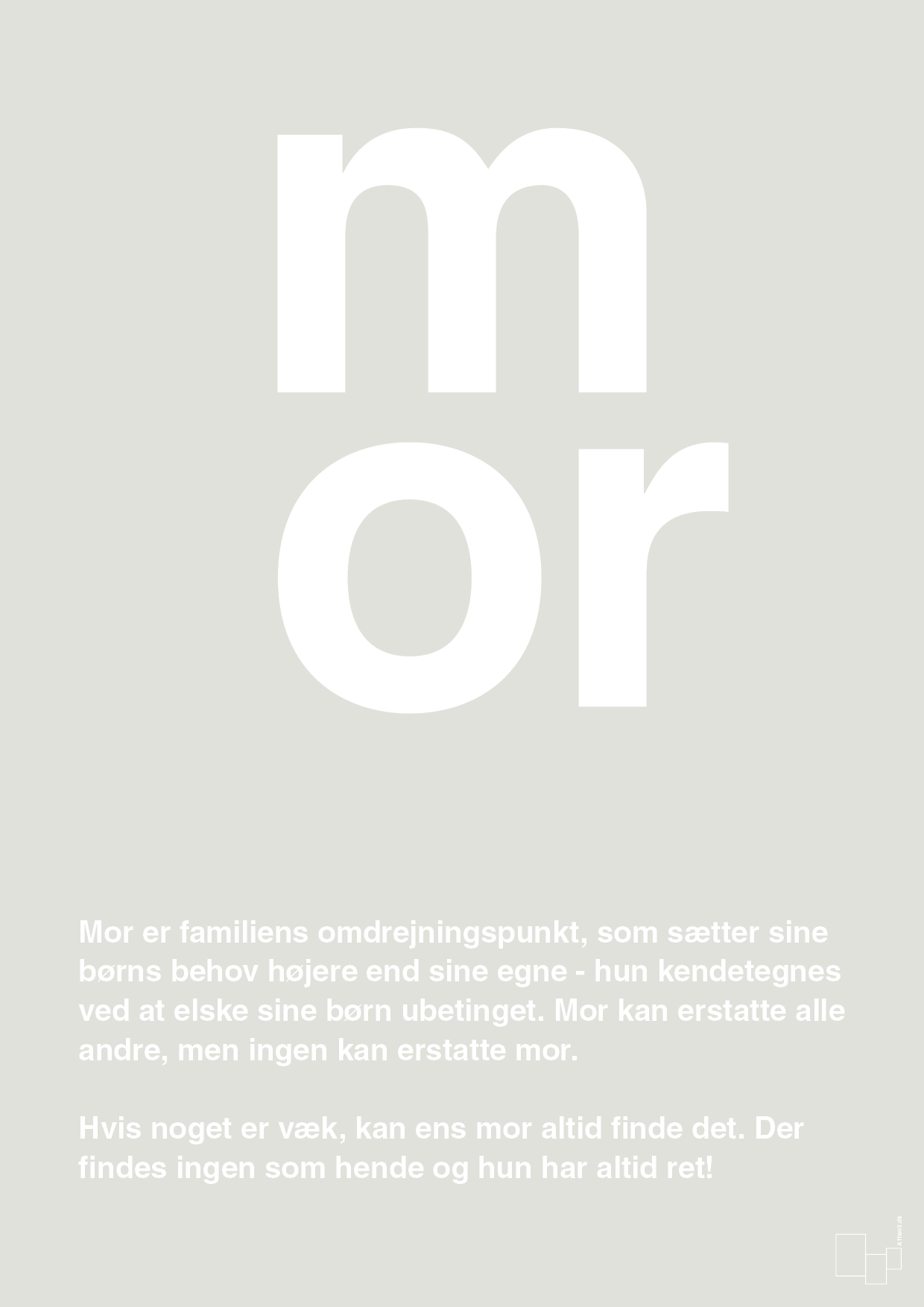 plakat: mor - painters white-Familie-A1two3