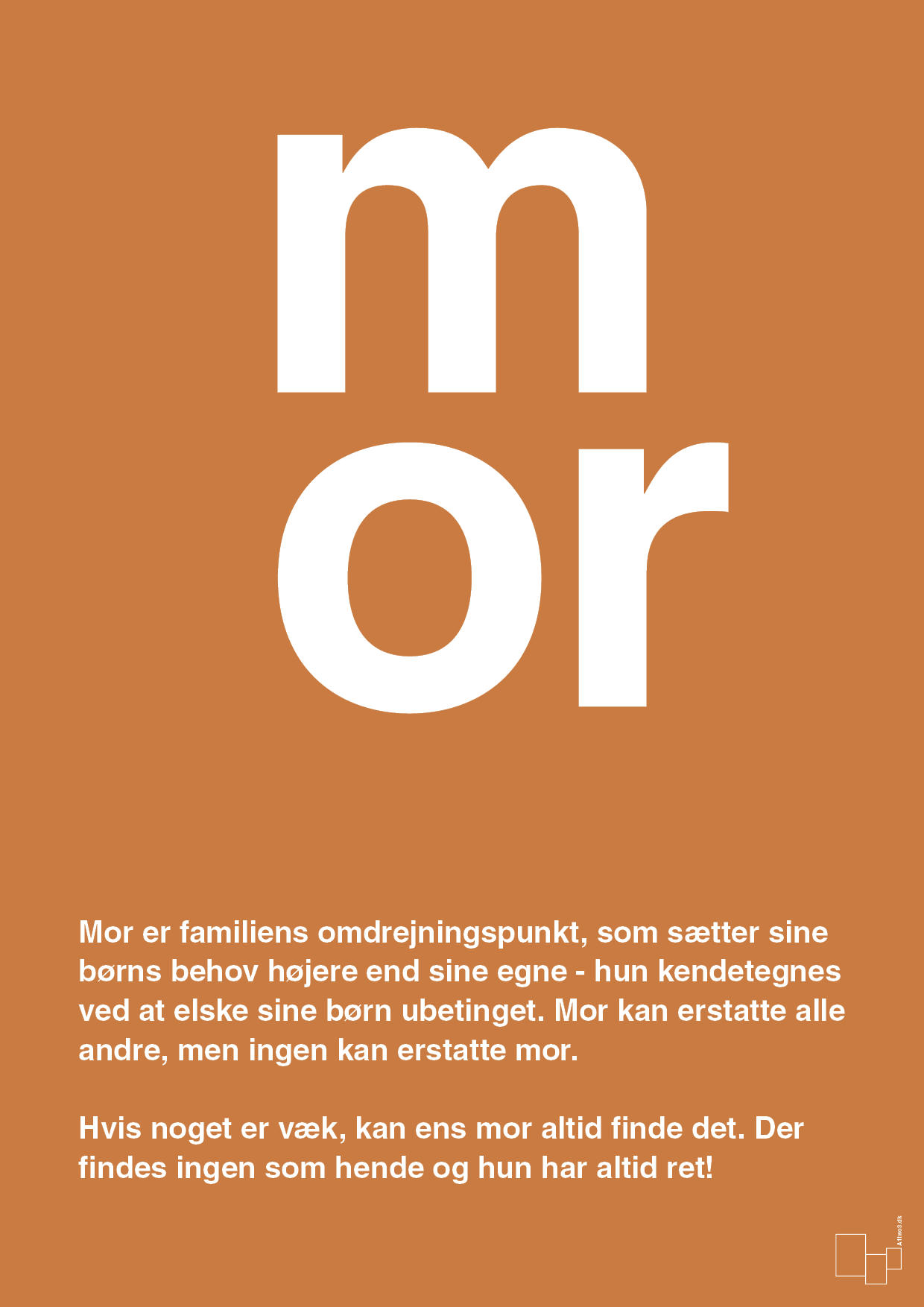 plakat: mor - rumba orange-Familie-A1two3