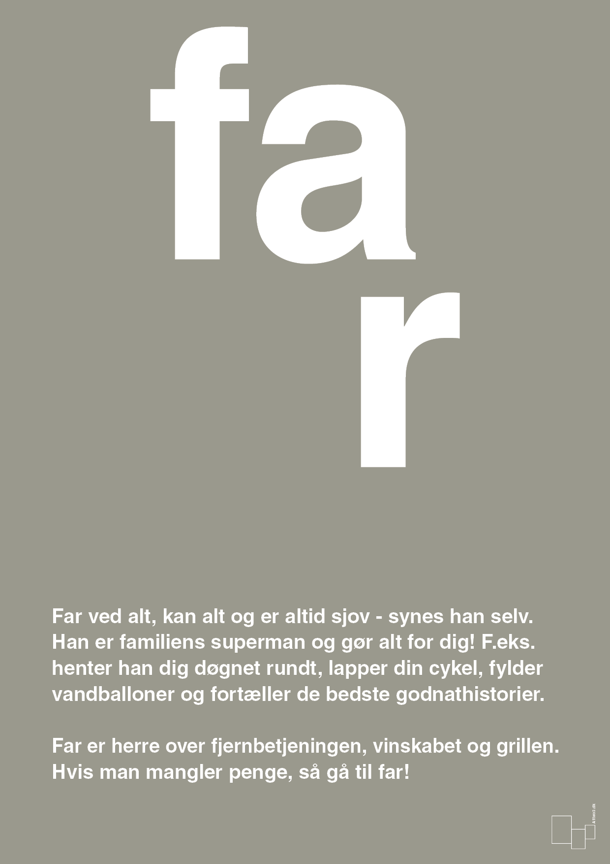 plakat: far - battleship gray-Familie-A1two3