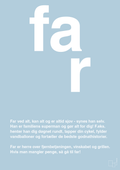 plakat: far - heavenly blue-Familie-A1two3