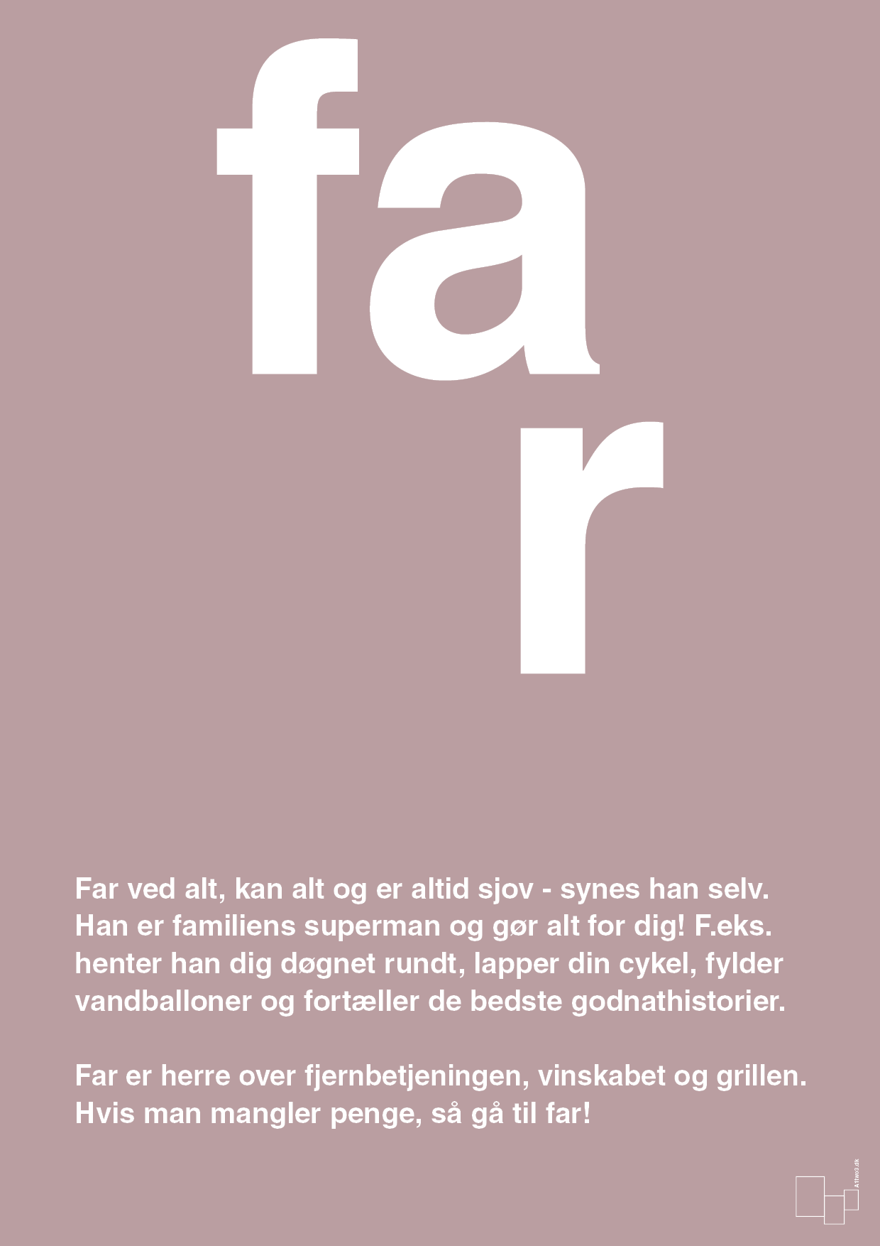 plakat: far - light rose-Familie-A1two3