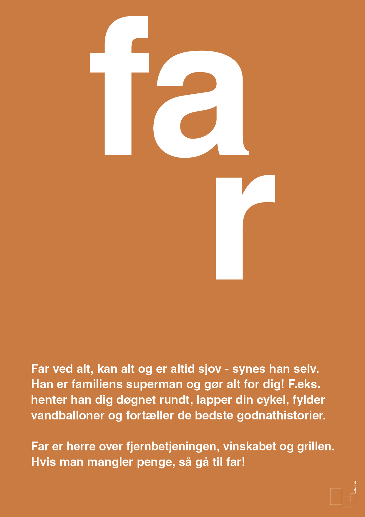 plakat: far - rumba orange-Familie-A1two3