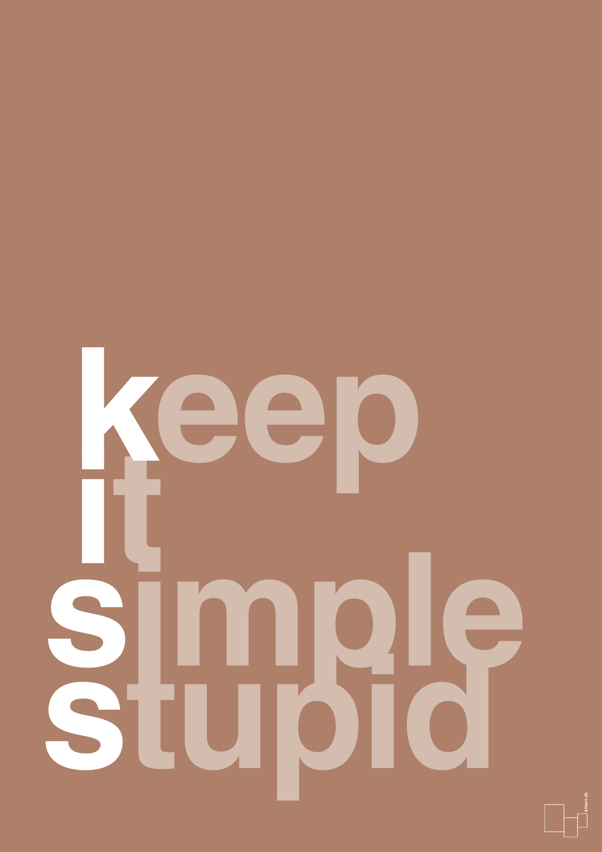 plakat: keep it simple stupid - cider spice-Livet-A1two3