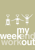 plakat: my weekend workout - back to nature-Vin-A1two3