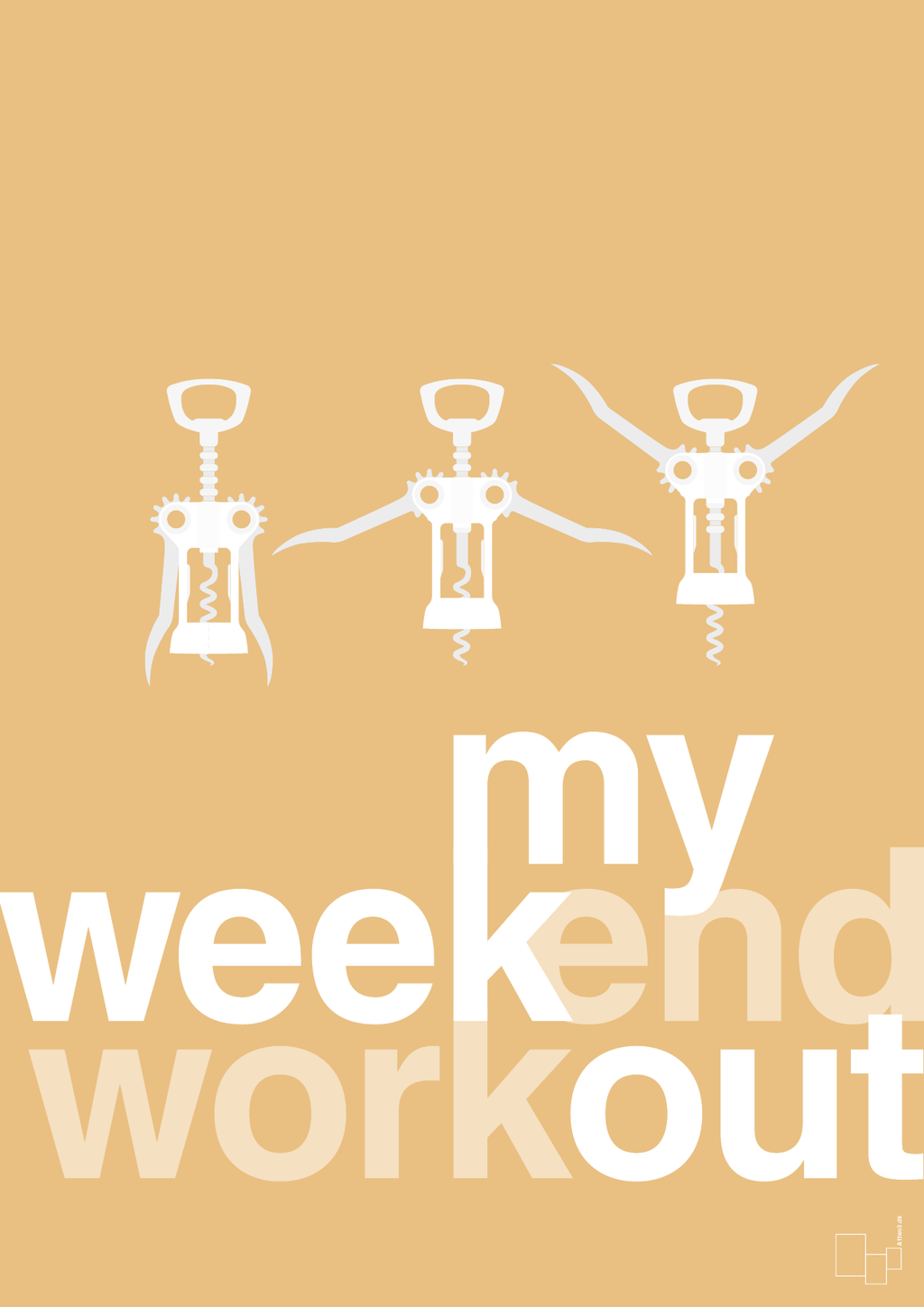 plakat: my weekend workout - charismatic-Vin-A1two3