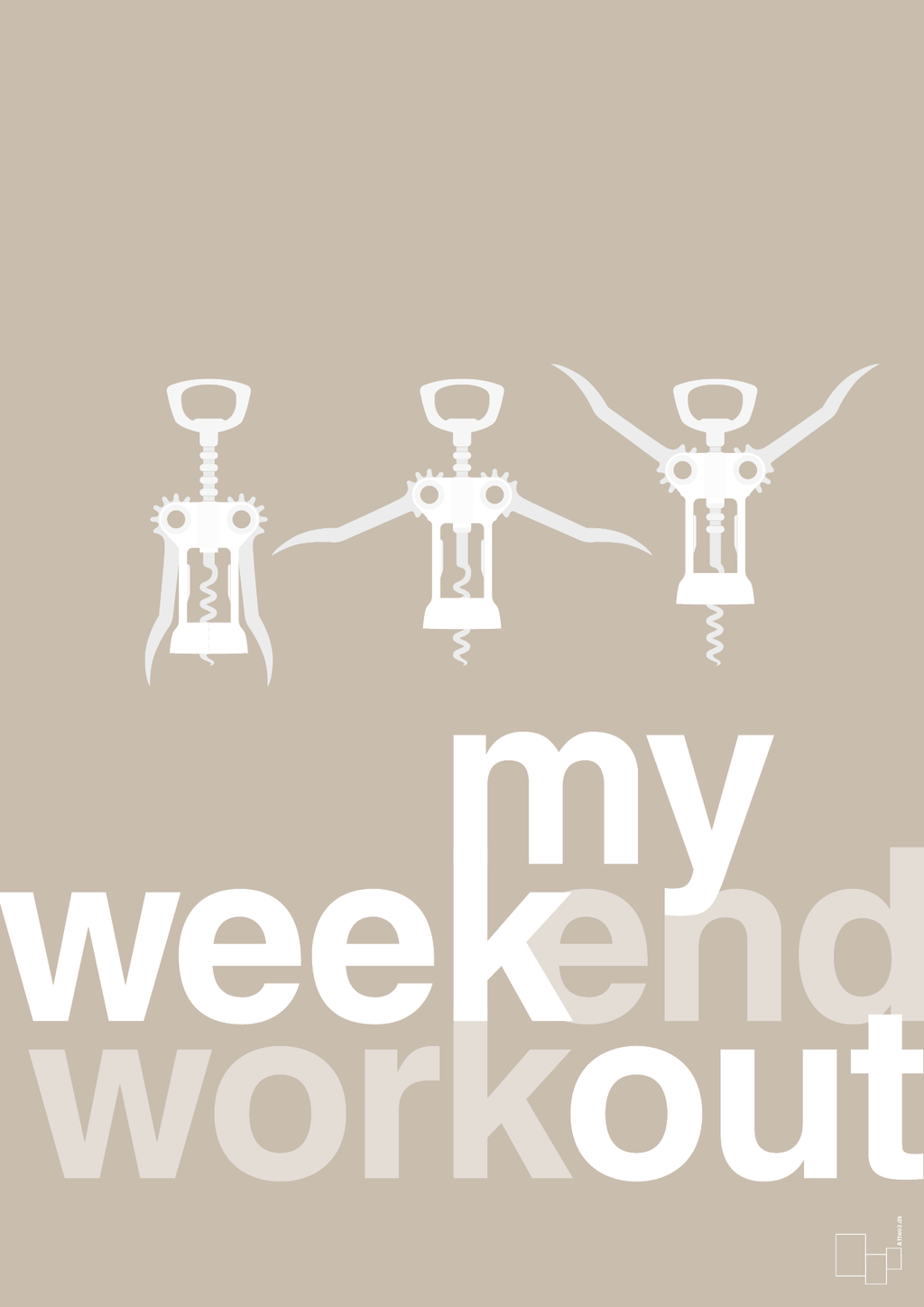 plakat: my weekend workout - creamy mushroom-Vin-A1two3