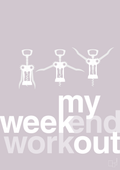 plakat: my weekend workout - dusty lilac-Vin-A1two3