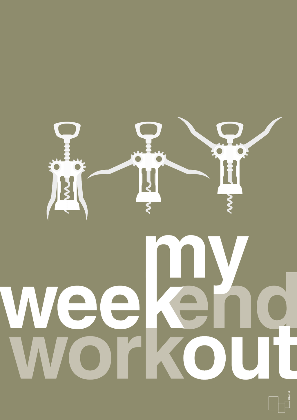 plakat: my weekend workout - misty forrest-Vin-A1two3